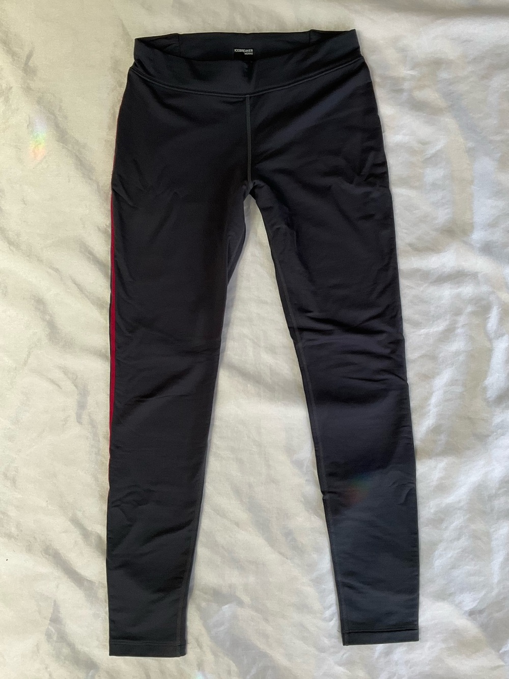 Icebreaker Charcoal Gray Merino-Blend Performance Leggings - Picture 2 of 7
